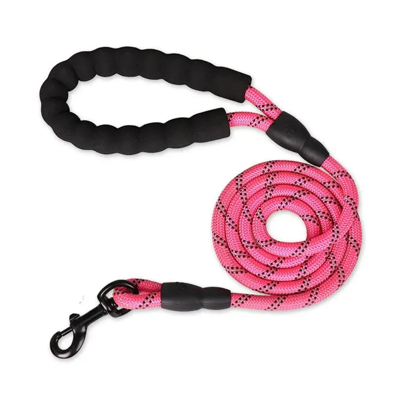 Reflective Heavy Duty Dog Leash With Padded Handle Safe Walking