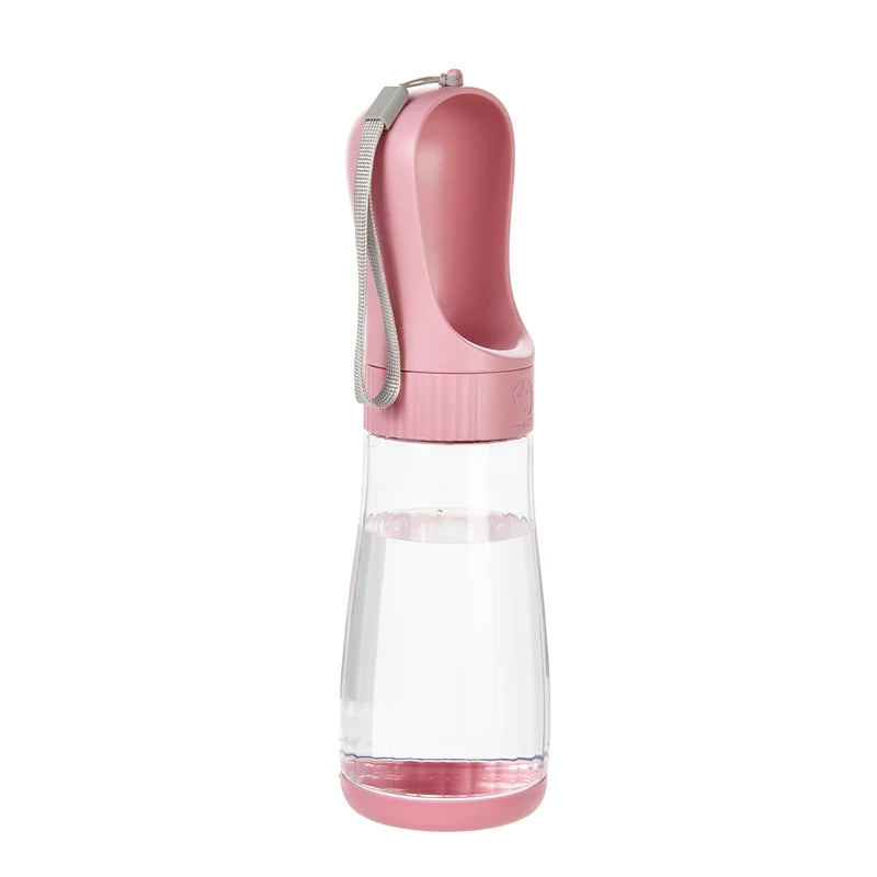 Portable Dog Water Bottle With Food Container For Travel Use