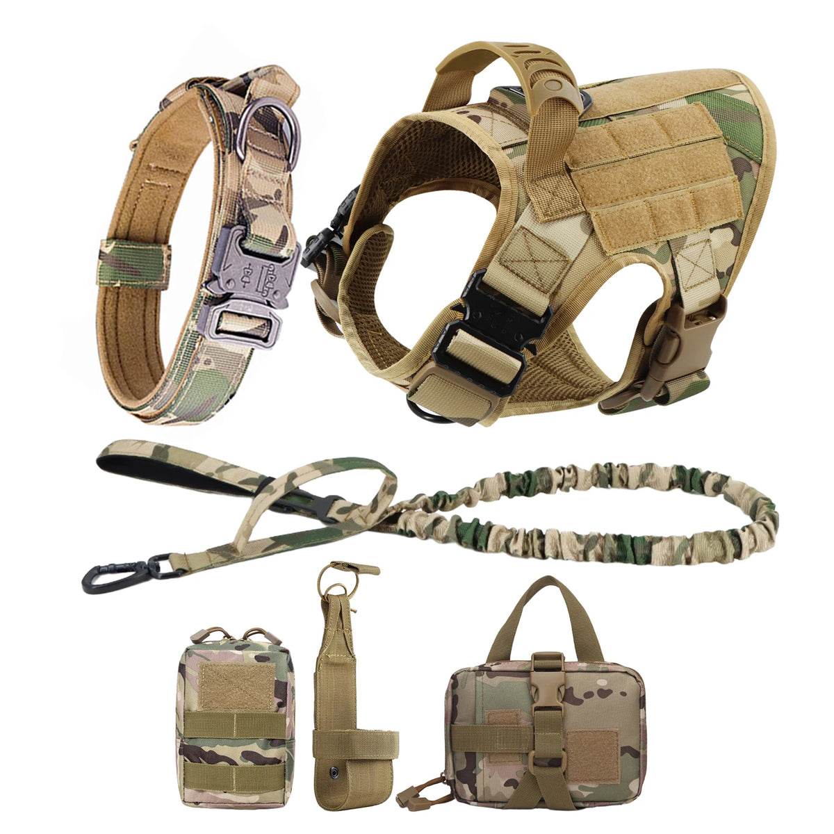 Nylon Dog Harness And Leash Set For Medium Large Dogs