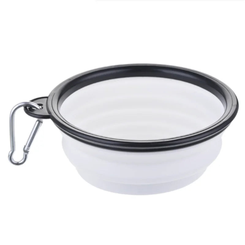 Collapsible TPR Pet Food Bowl For Dogs And Cats Travel Outdoor