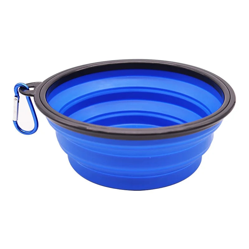 Collapsible TPR Pet Food Bowl For Dogs And Cats Travel Outdoor