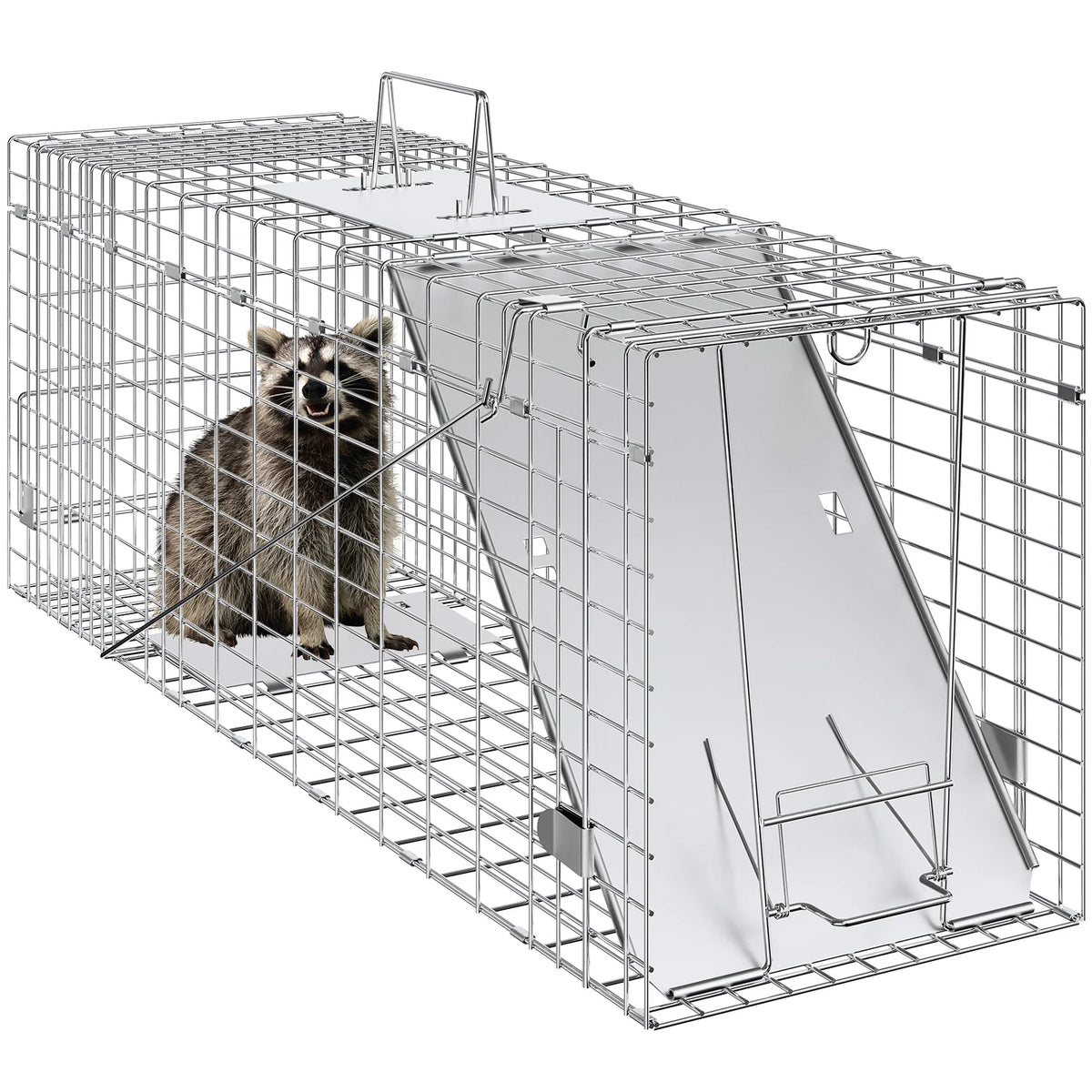 SucceBuy Humane Folding Cage Trap for Cats Rabbits and Squirrels