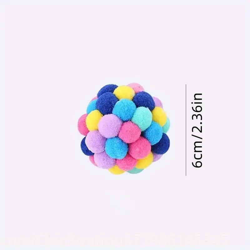 Interactive Elastic Bell Ball Set For Cat Self Entertainment