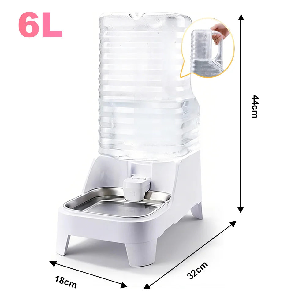 NITYERS Automatic Gravity Pet Water Dispenser With Stainless Steel Tray