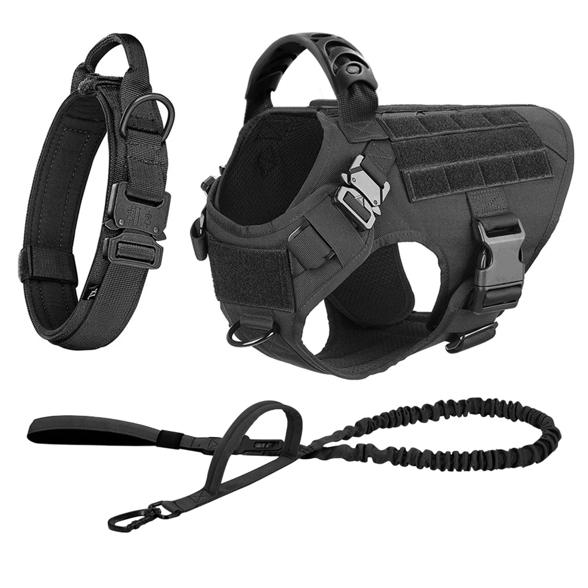 Nylon Dog Harness And Leash Set For Medium Large Dogs