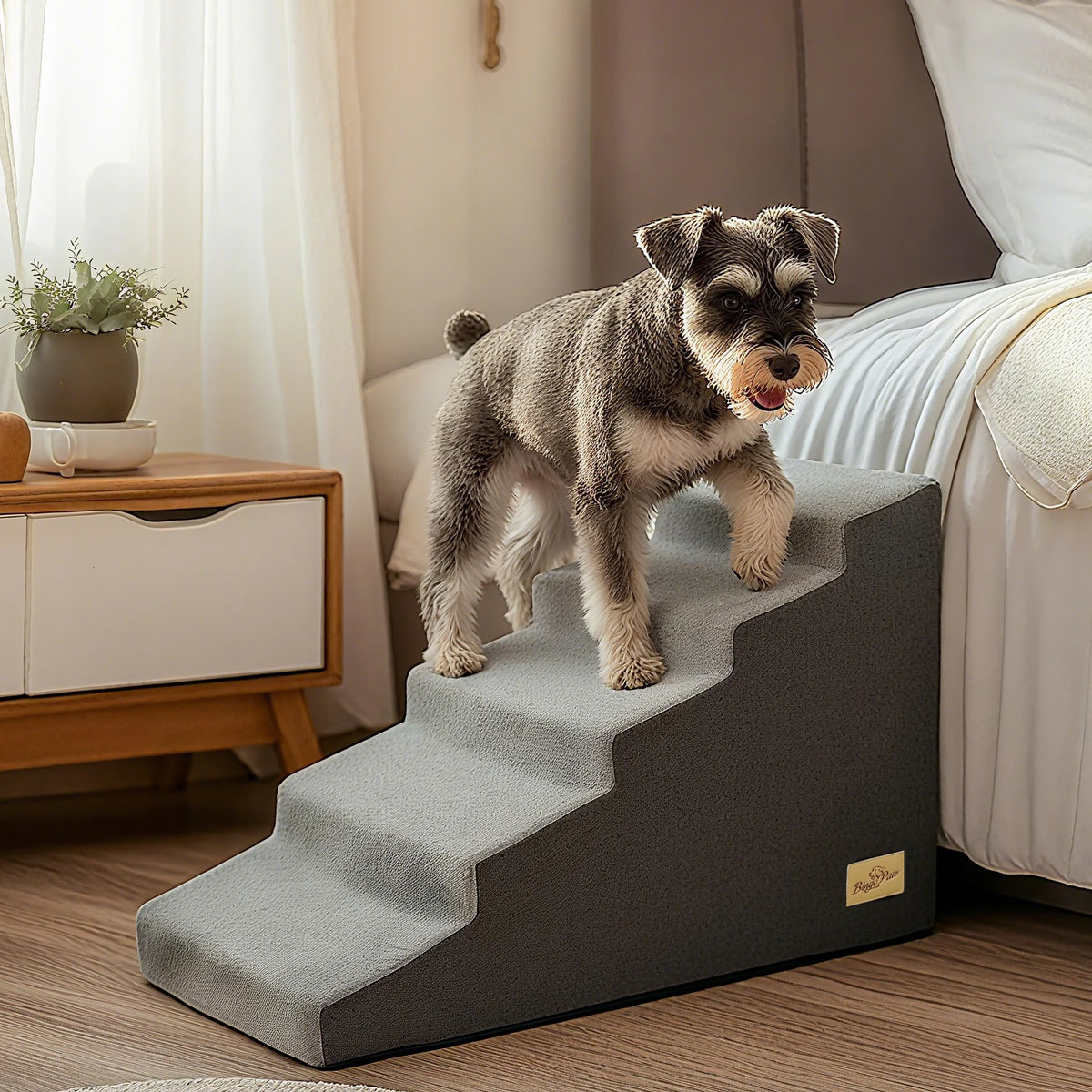 High Density Foam Dog Stairs With Washable Non Slip Cover