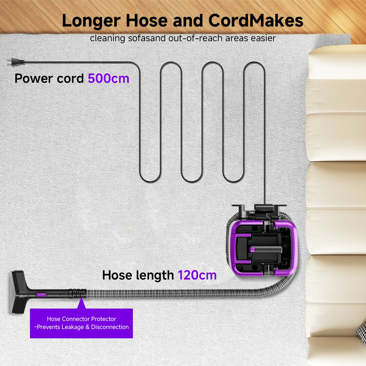 Honki Carpet Cleaner Machine With Strong Suction for Upholstery and Carpets