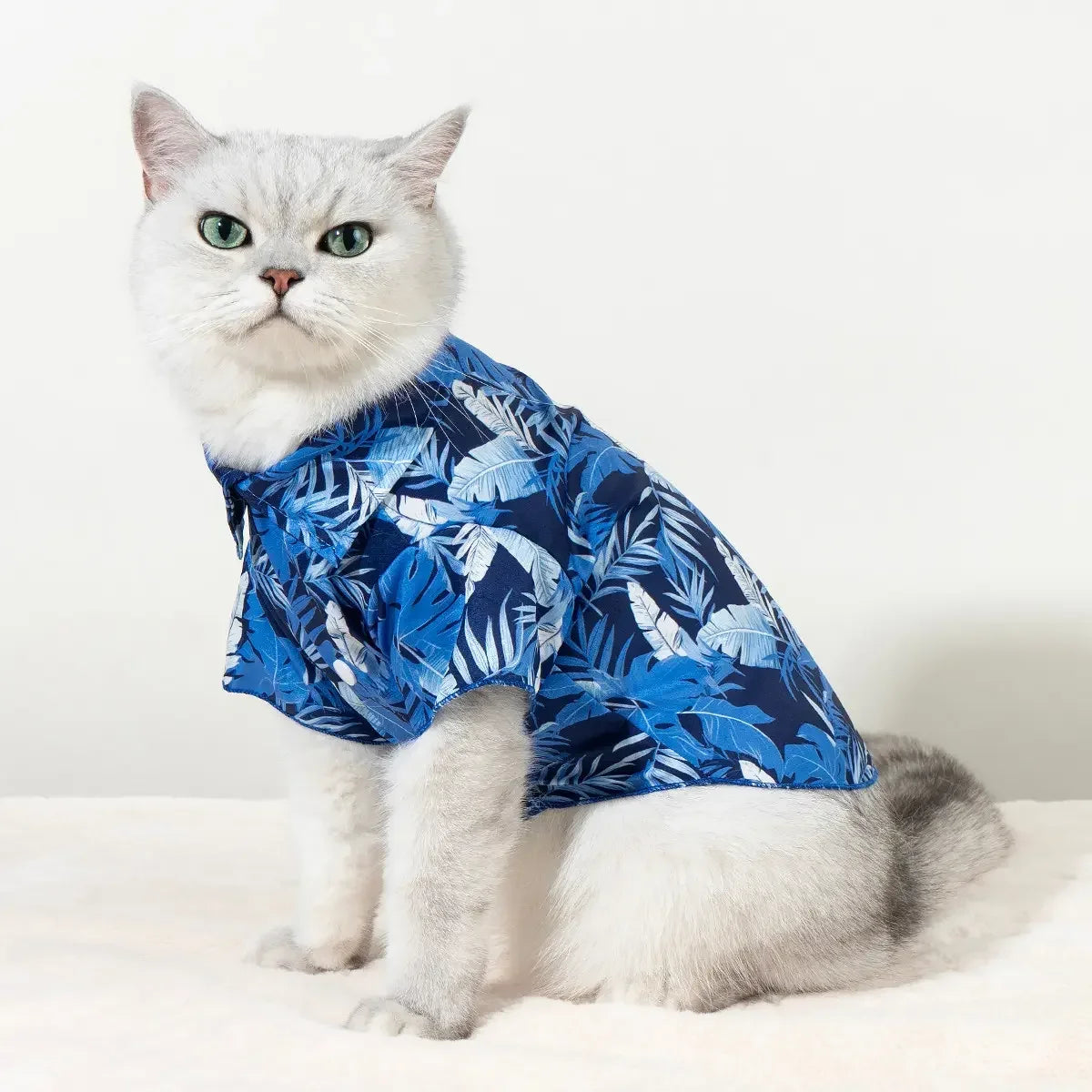 Hawaiian Tropical Pet Shirt for Dogs and Cats Vacation Wear