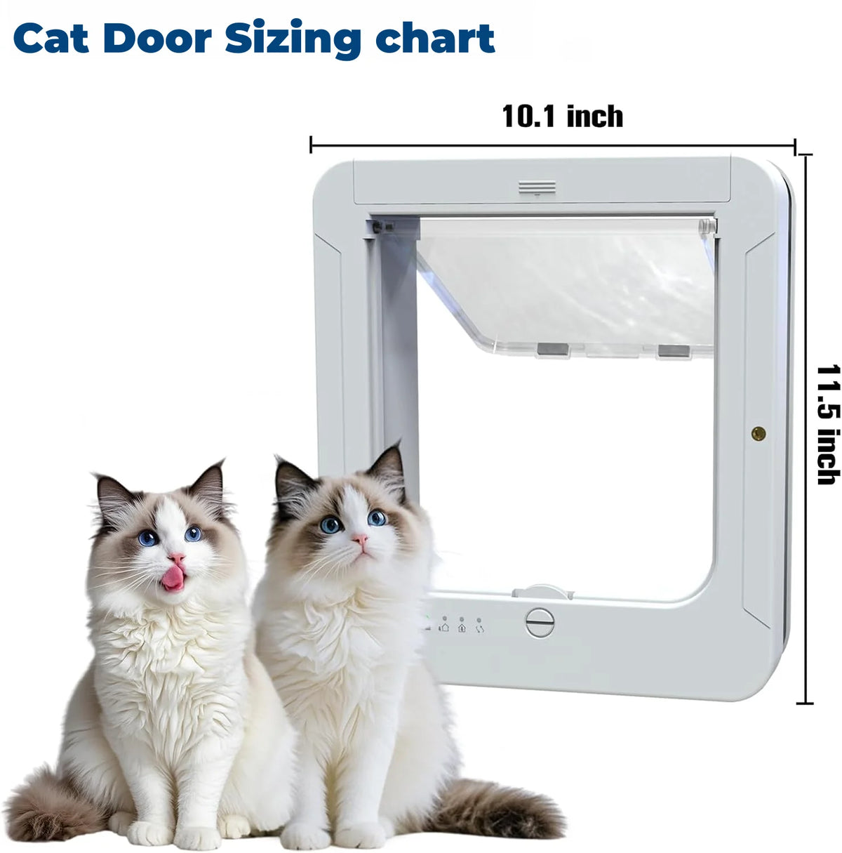 RFID Smart Cat Door With Automatic Microchip Collar Recognition