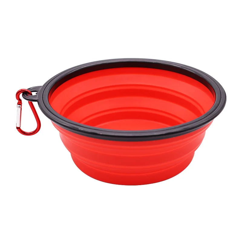 Collapsible TPR Pet Food Bowl For Dogs And Cats Travel Outdoor