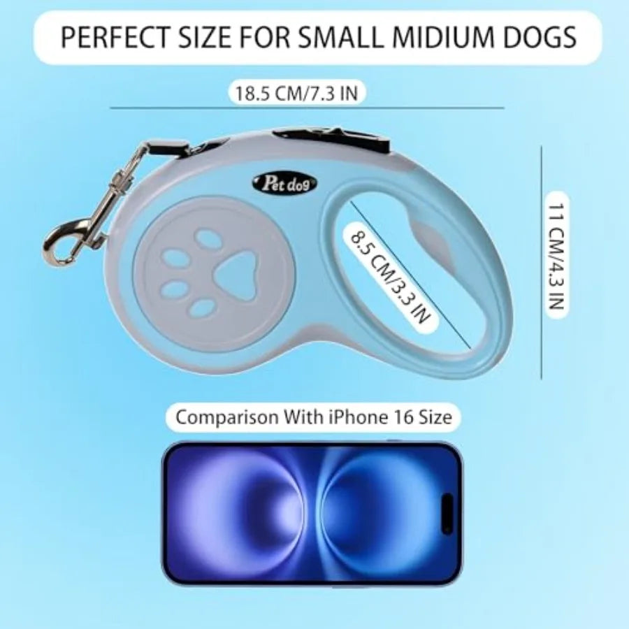 Retractable Dog Leash For Small To Medium Dogs Nylon
