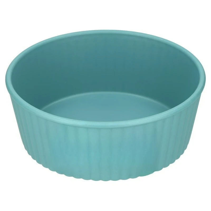 Woof Embossed Plastic Pet Feeding Bowl For Dogs And Cats