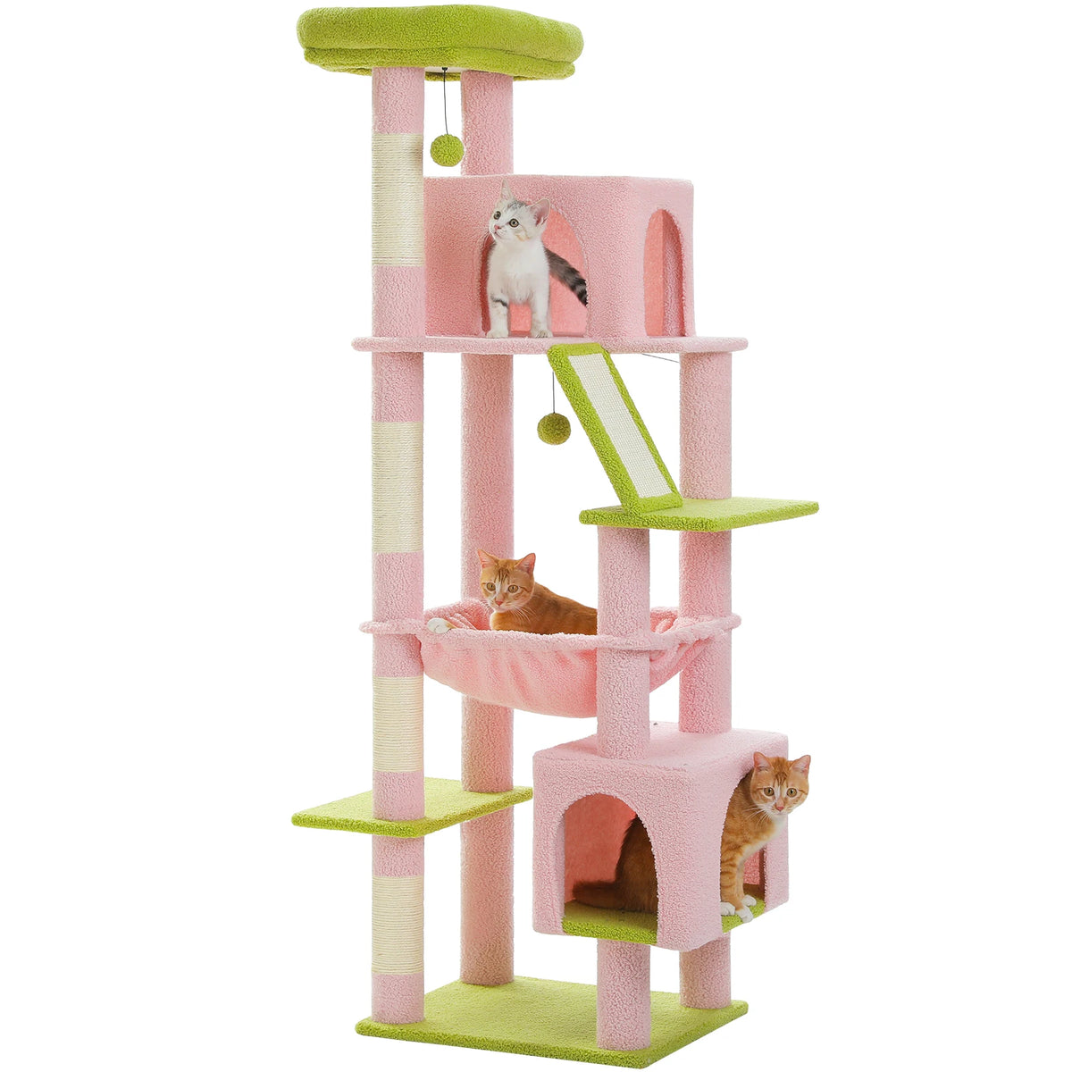 PAWZ Road Multi Level Cat Tree With Condos And Scratchers