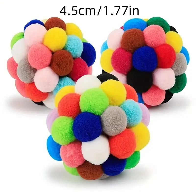 Interactive Elastic Bell Ball Set For Cat Self Entertainment