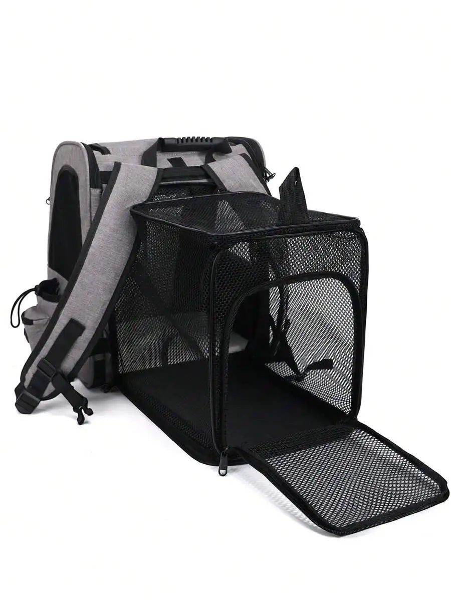 Pet bag, cat bag, portable pet carrier, pet carrier backpack. Portable cat carrier - soft-sided cat carrier for medium-sized cats and small dogs up to 15 pounds