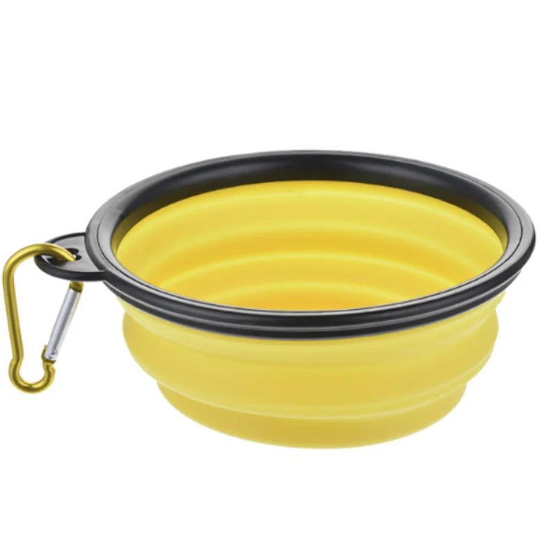 Collapsible TPR Pet Food Bowl For Dogs And Cats Travel Outdoor