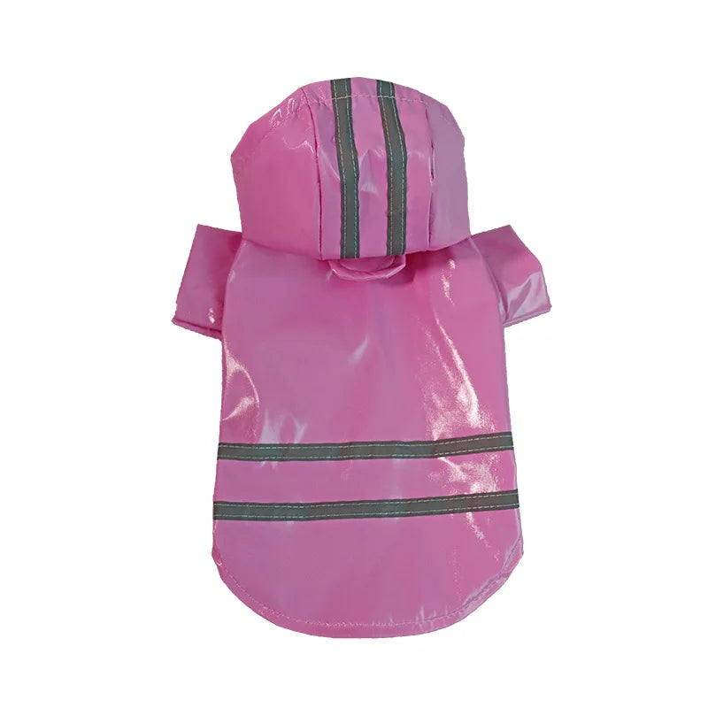 Waterproof Dog Raincoat With Hood Reflective Outdoor Pet Jacket