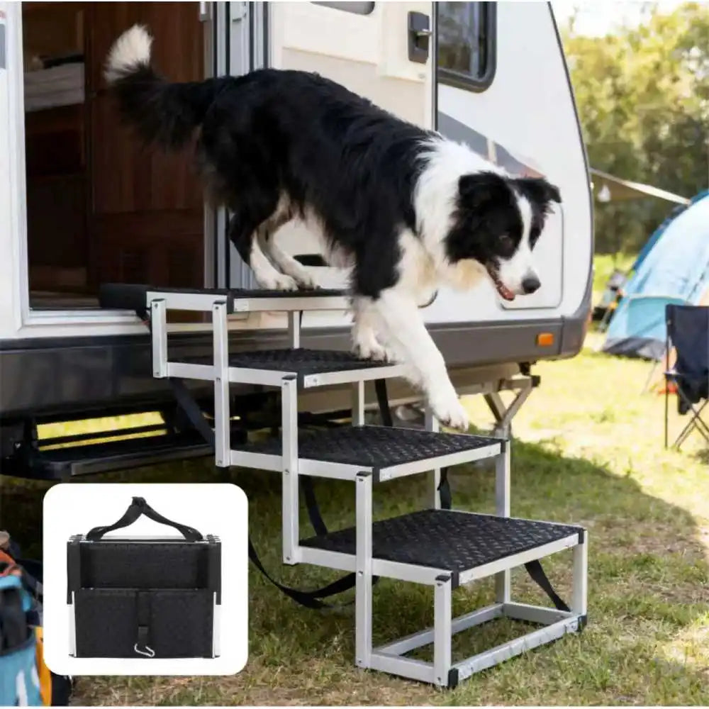 LISM Foldable Non Slip Dog Ramp for Cars SUVs and Trucks