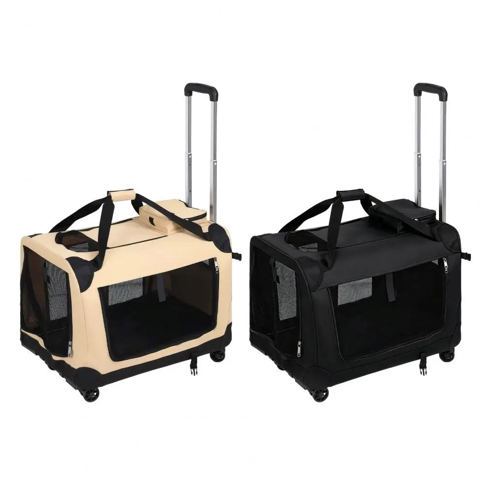 Rolling Cat Carrier With Wheels For Cats And Pet Travel