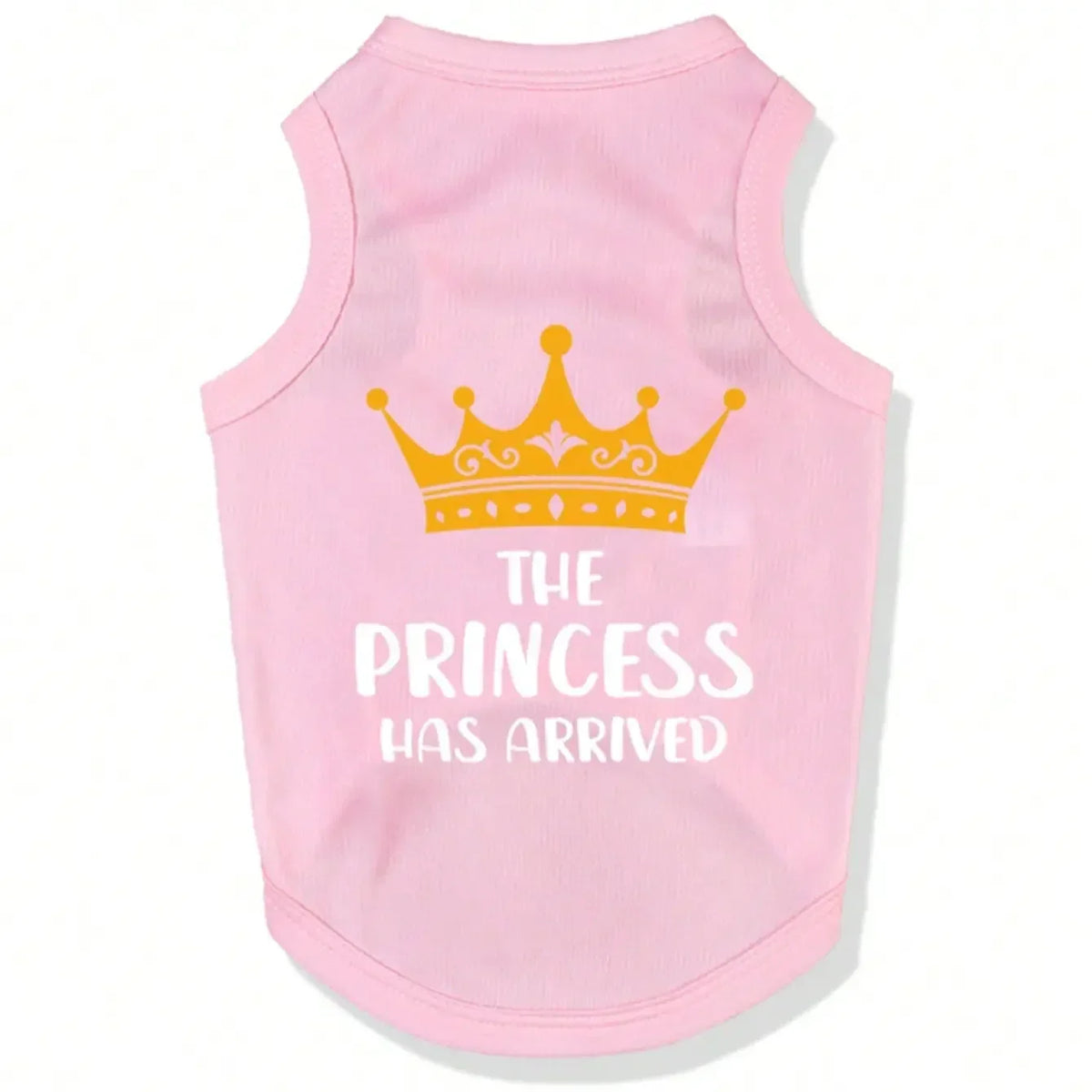 Pet Prince Princess Two Piece Vest Set With Crown Slogan
