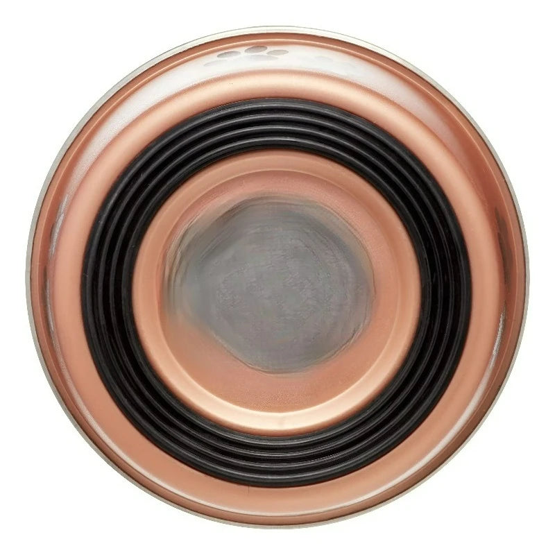 Stainless Steel Slow Feeder Dog Bowl Helps Prevent Gulping