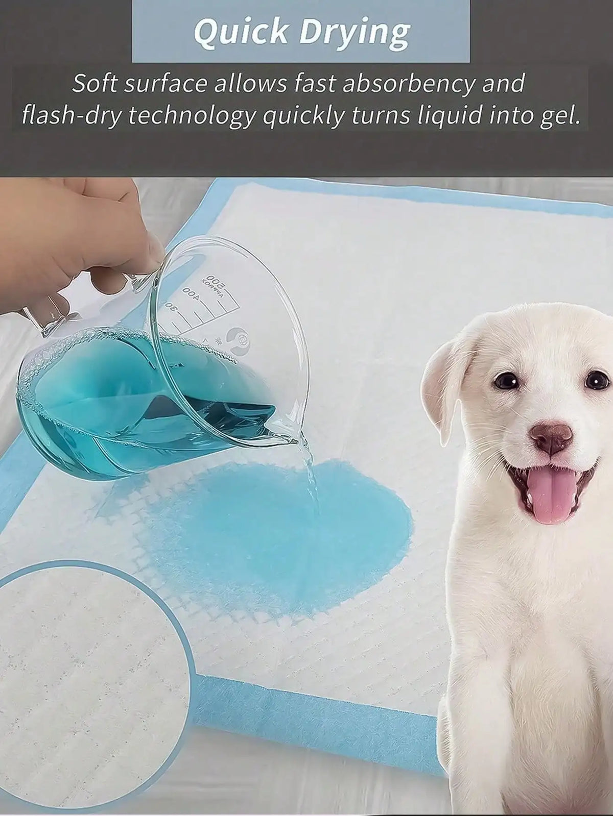 100Pcs Pet Pee Pad Diaper Dog Pee Pad Pad Training Diaper, Diaper Pad Thickening, Urine Not Wet, Pet People Must Have, So That Your Home Inside A Clean And Tidy Odor-Free, The Best Gift For The Dog, Pet Supplies, Pet Pee Pads