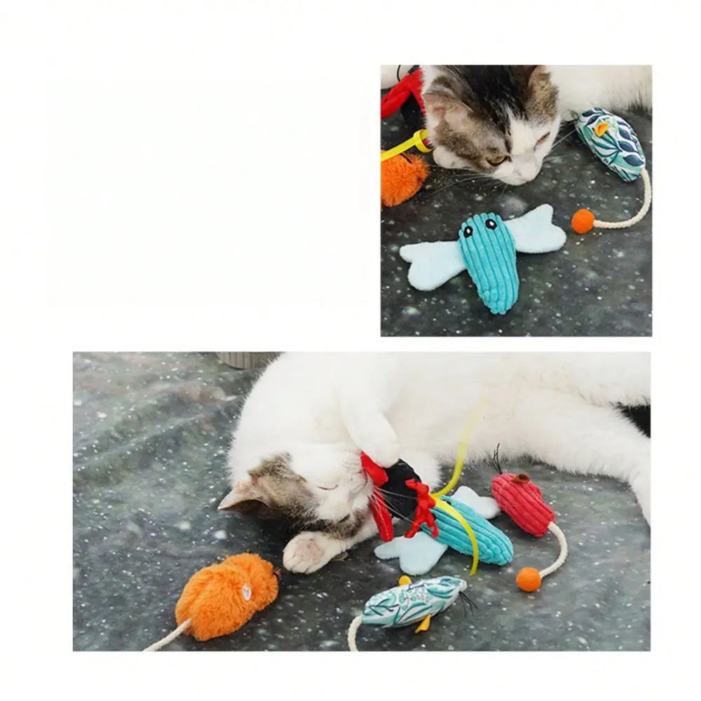 Round Plush Interactive Catnip Toy For Indoor Cats