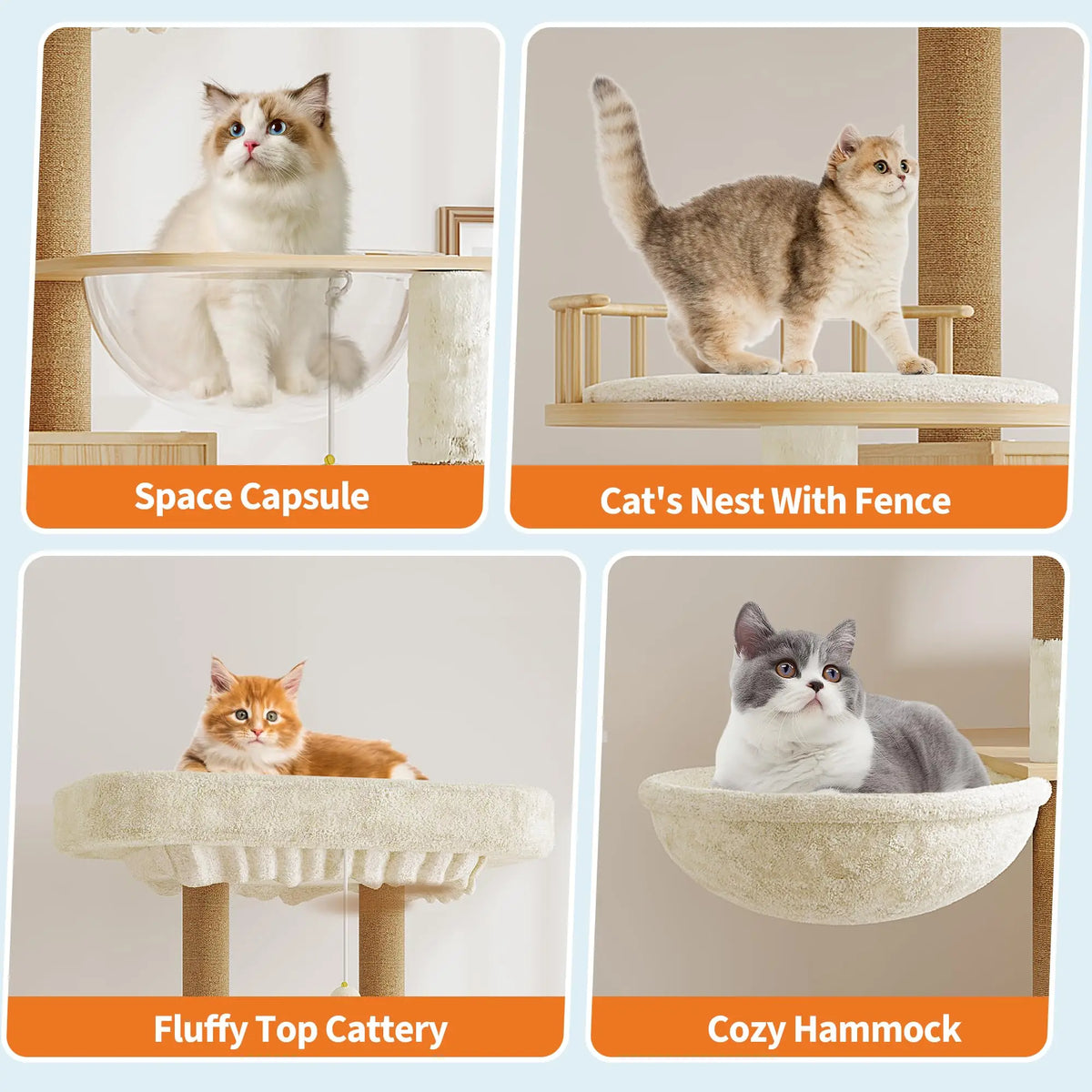 Studyset Cat Tree With Hidden Litter Box And Scratching Posts