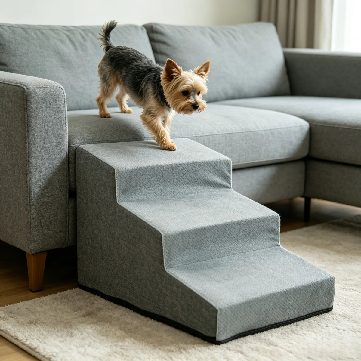 High Density Foam Dog Stairs With Washable Non Slip Cover