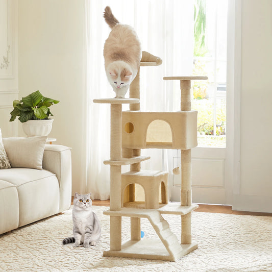JHK Multi-Level Cat Tree Tower With Sisal Scratching Posts