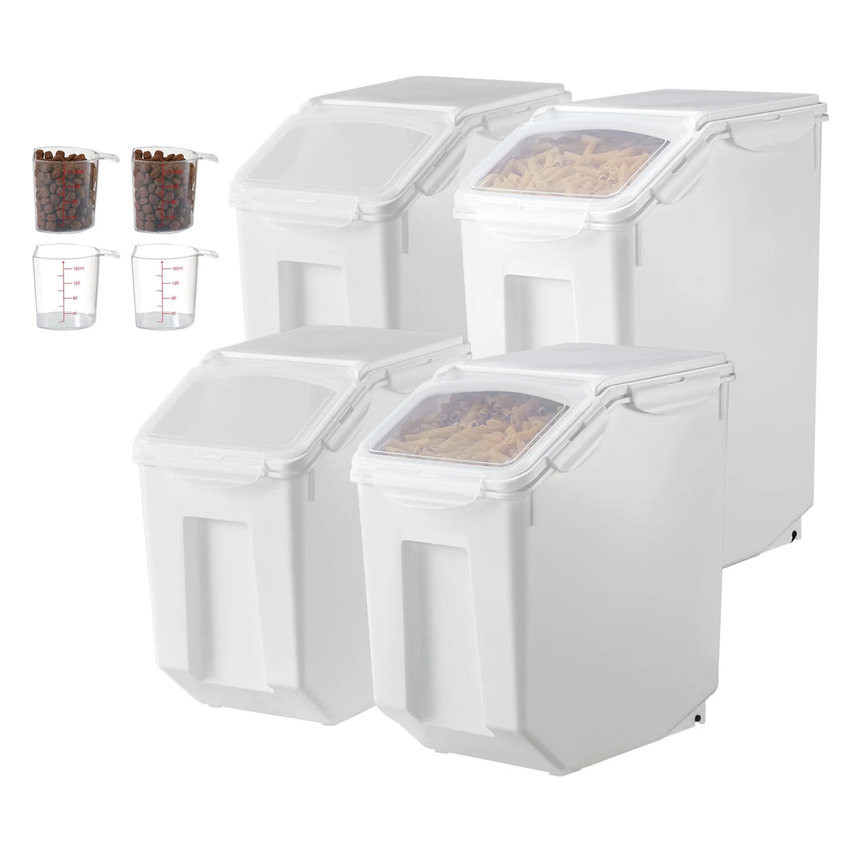 VEVOR Rice Storage Containers for Pet Food and Kitchen Grains