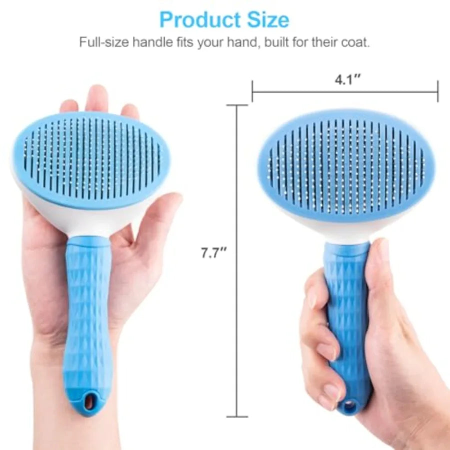 Self Cleaning Slicker Brush For Dog And Cat Grooming