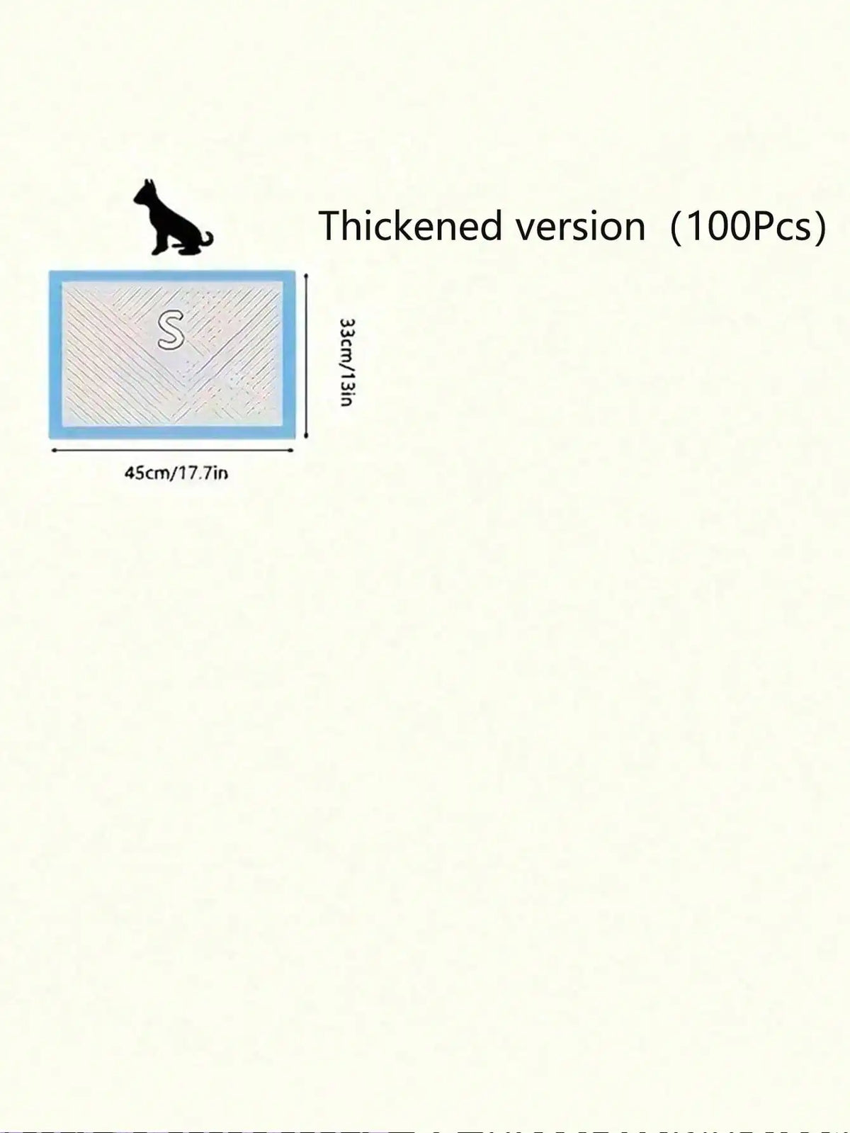 100Pcs Pet Pee Pad Diaper Dog Pee Pad Pad Training Diaper, Diaper Pad Thickening, Urine Not Wet, Pet People Must Have, So That Your Home Inside A Clean And Tidy Odor-Free, The Best Gift For The Dog, Pet Supplies, Pet Pee Pads