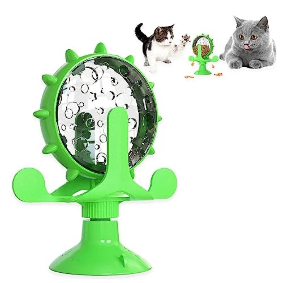 Interactive Rotating Cat And Dog Treat Dispenser Toy