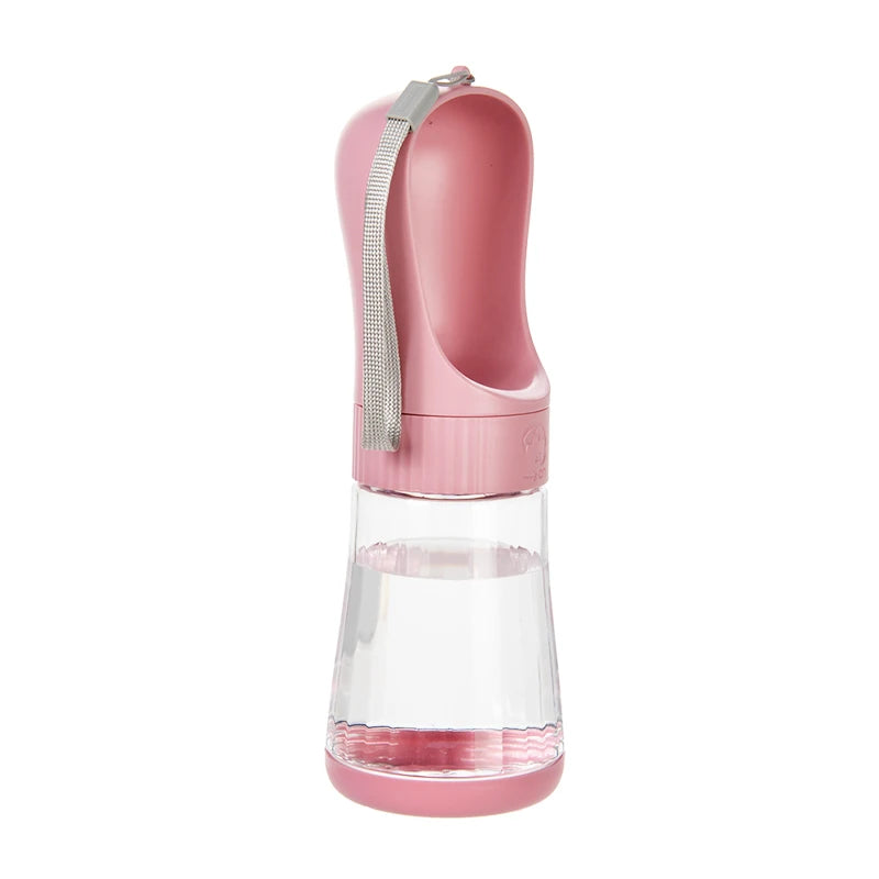 Portable Dog Water Bottle With Food Container For Travel Use