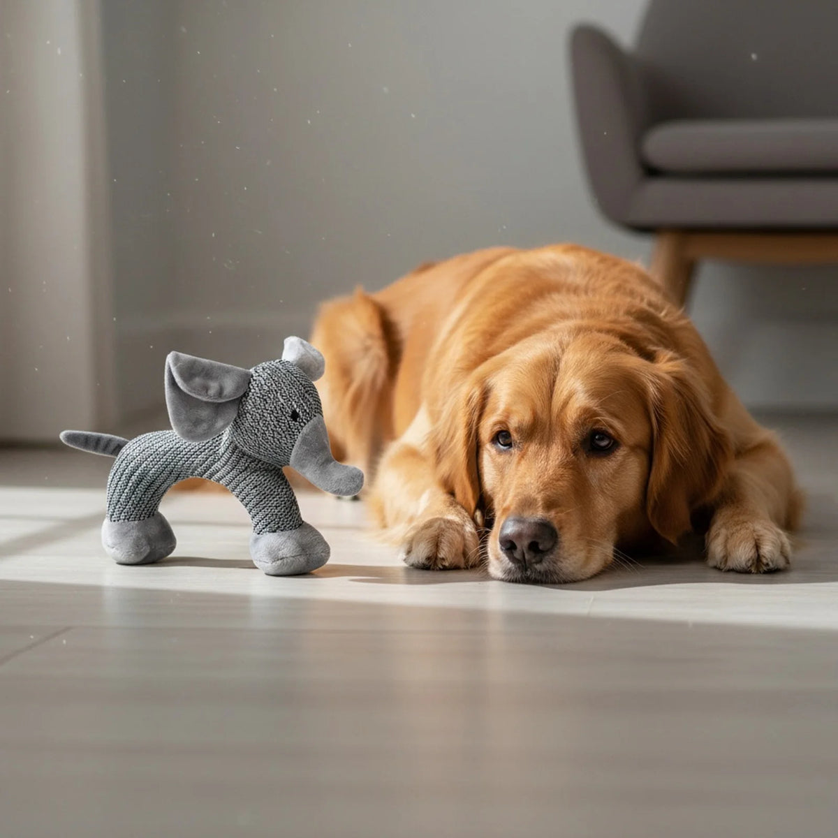 Interactive Squeak Puppy Toy Wear Resist Cute Animal Shape Plush Linen Toy Dogs Accompanying Puppy Doll for Small Large Dogs