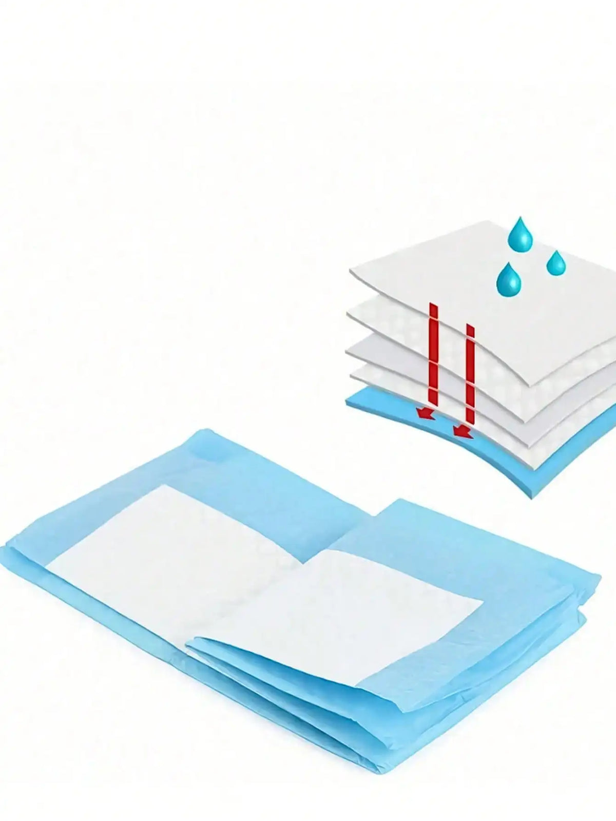 100Pcs Pet Pee Pad Diaper Dog Pee Pad Pad Training Diaper, Diaper Pad Thickening, Urine Not Wet, Pet People Must Have, So That Your Home Inside A Clean And Tidy Odor-Free, The Best Gift For The Dog, Pet Supplies, Pet Pee Pads