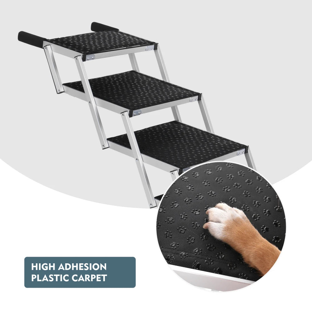 LISM Foldable Non Slip Dog Ramp for Cars SUVs and Trucks