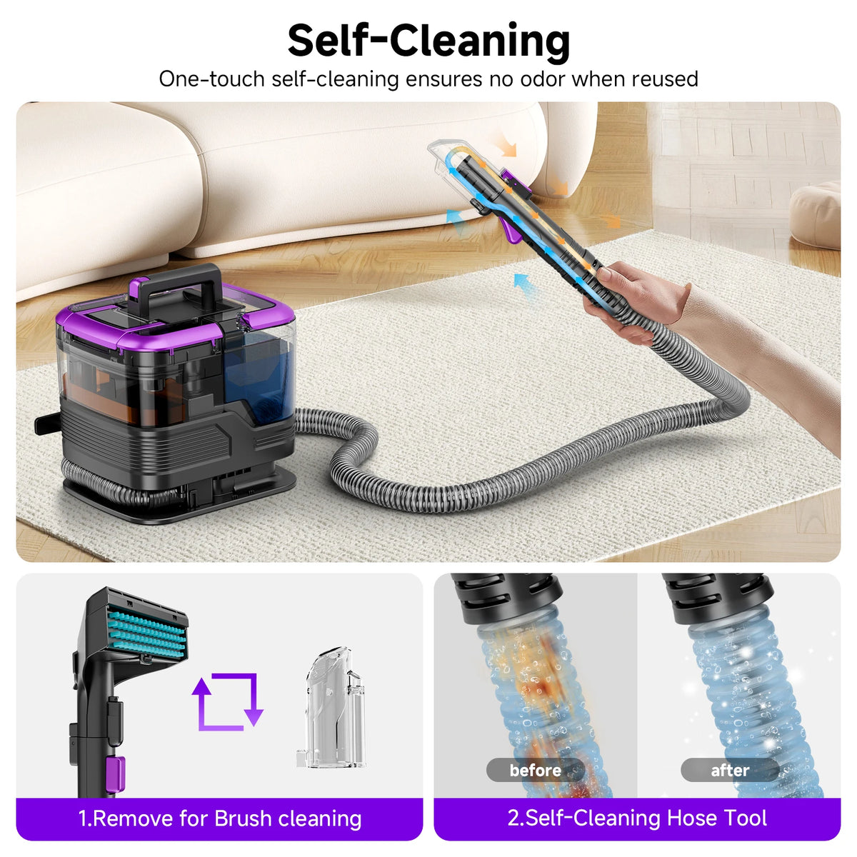 Honki Carpet Cleaner Machine With Strong Suction for Upholstery and Carpets