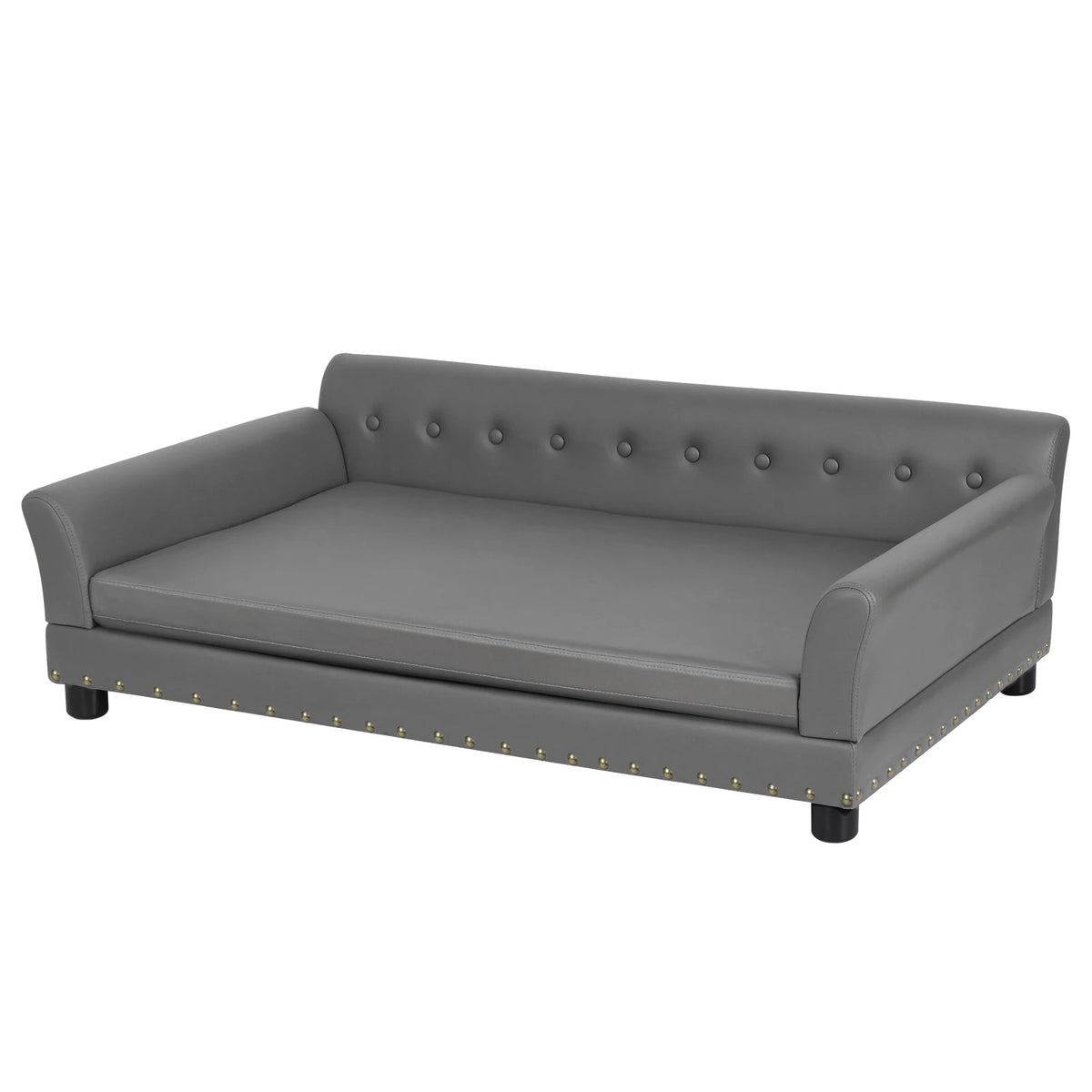 BINGOPAW Rectangle Pet Bed for Medium and Large Dogs, Durable Elevated Dog Sofa Bed, Comfortable Dog Couch, Modern Dog Sofa