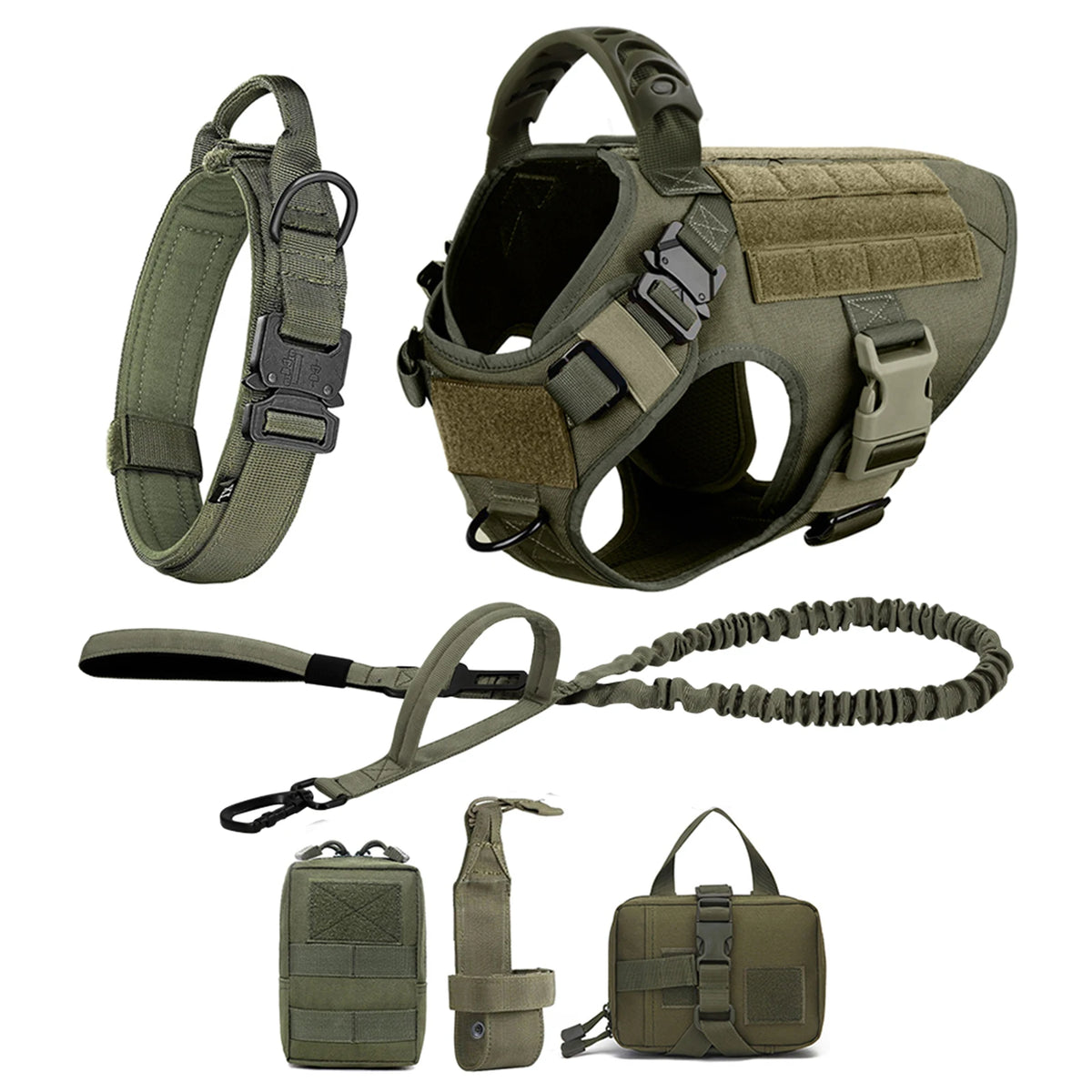 Nylon Dog Harness And Leash Set For Medium Large Dogs