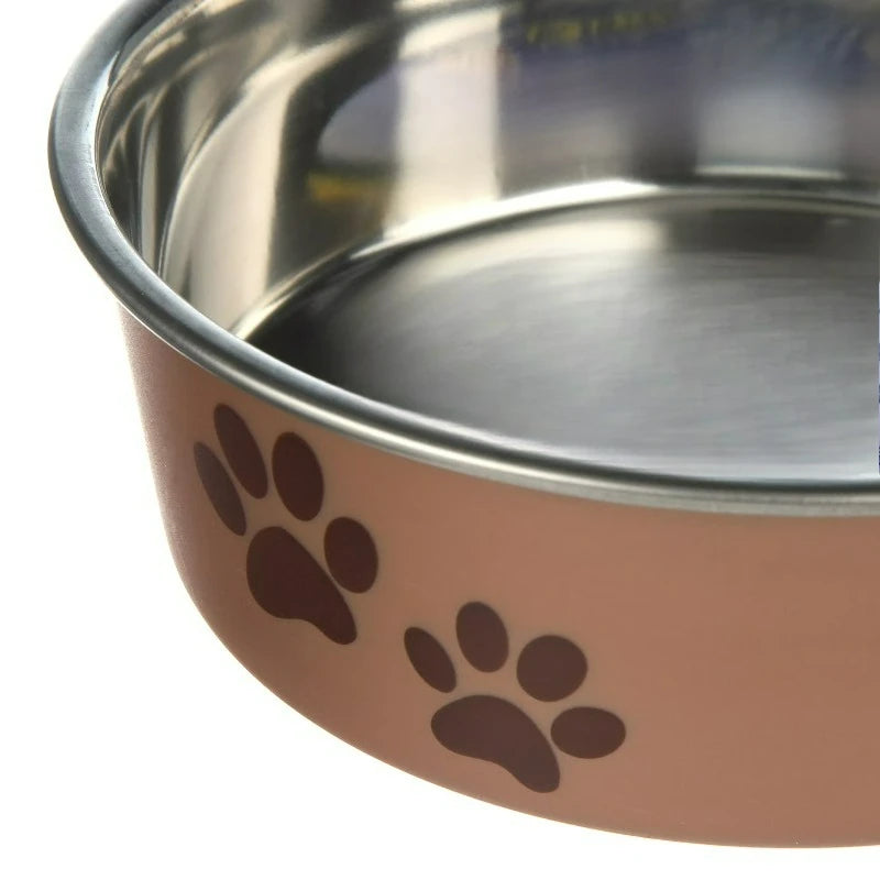 Stainless Steel Slow Feeder Dog Bowl Helps Prevent Gulping