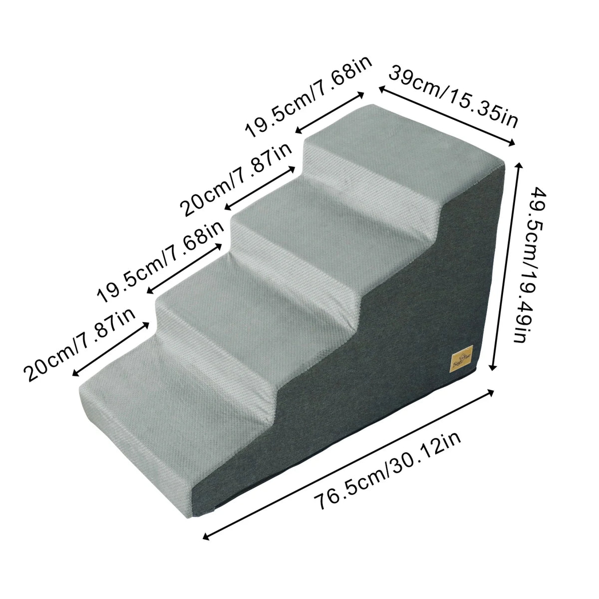 High Density Foam Dog Stairs With Washable Non Slip Cover