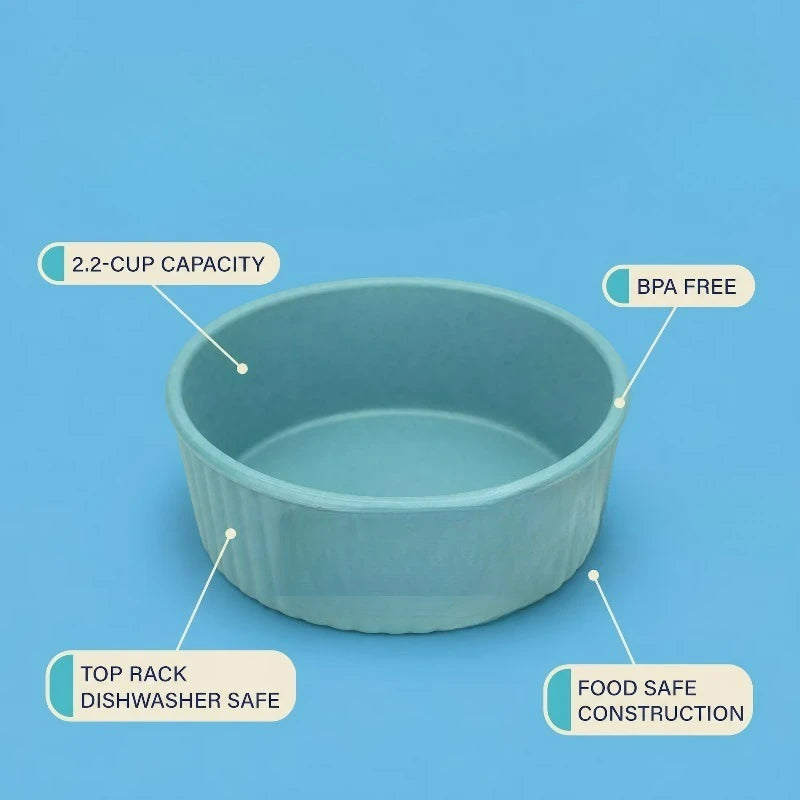 Durable Round Plastic Pet Feeding Bowl For Food And Water
