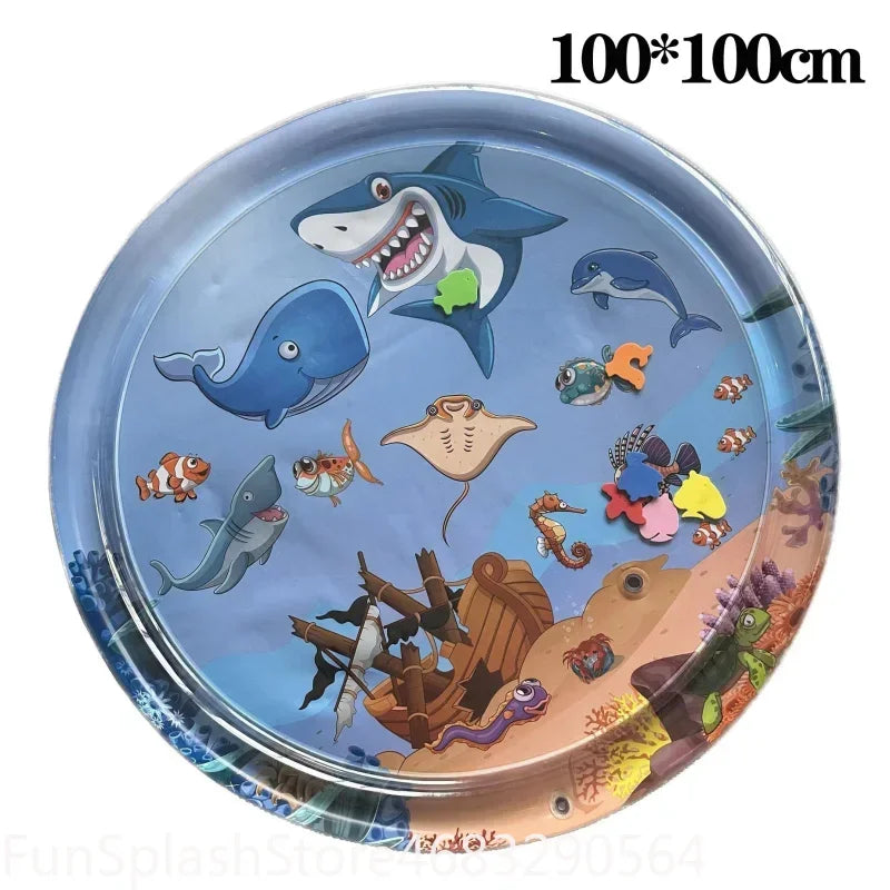Inflatable Ocean Water Sensory Play Mat For Dogs And Cats