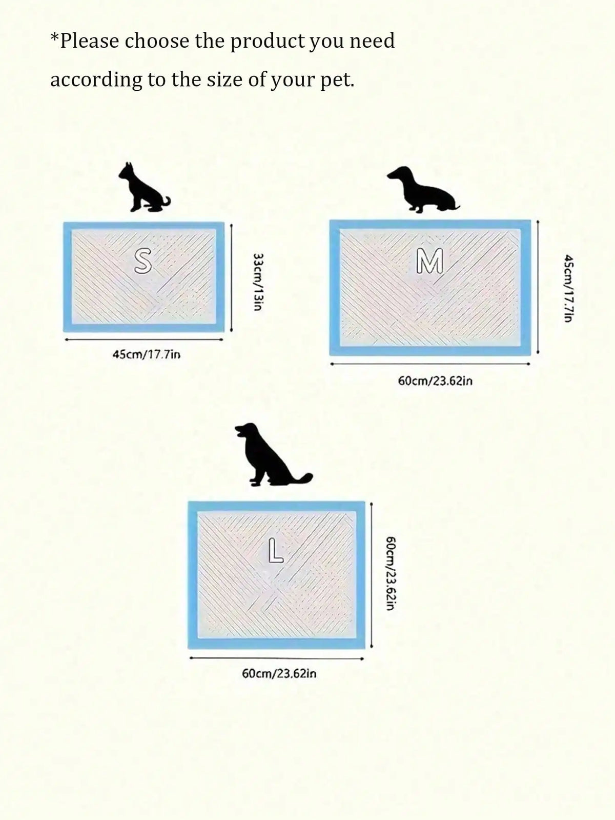 100Pcs Pet Pee Pad Diaper Dog Pee Pad Pad Training Diaper, Diaper Pad Thickening, Urine Not Wet, Pet People Must Have, So That Your Home Inside A Clean And Tidy Odor-Free, The Best Gift For The Dog, Pet Supplies, Pet Pee Pads
