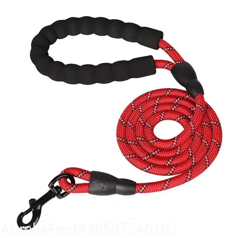 Reflective Heavy Duty Dog Leash With Padded Handle Safe Walking