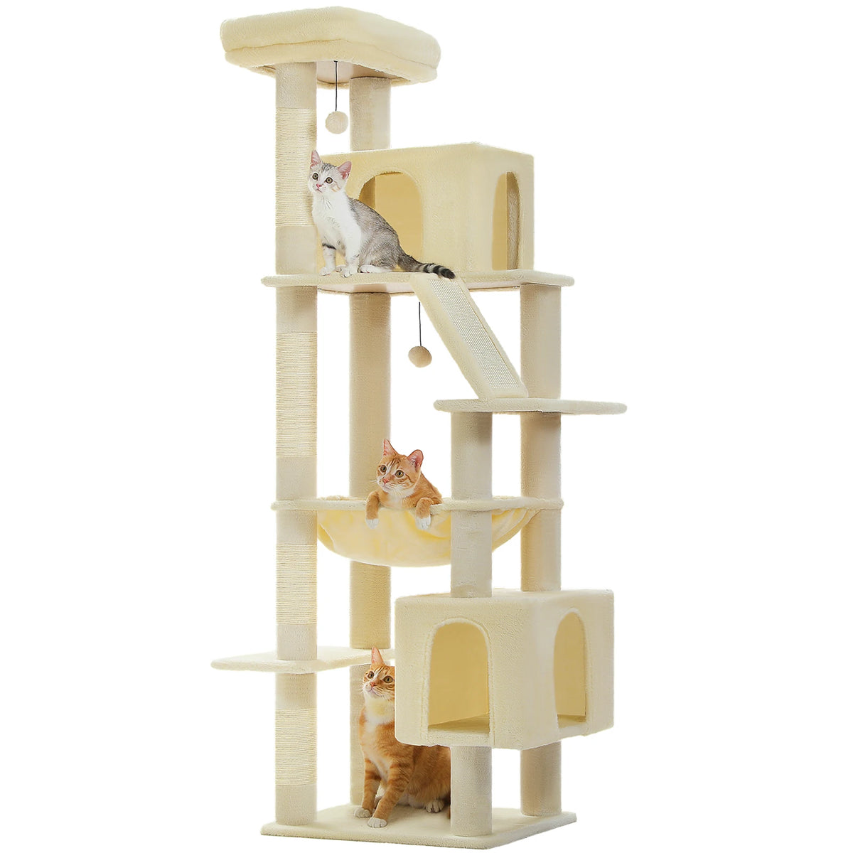 PAWZ Road Multi Level Cat Tree With Condos And Scratchers